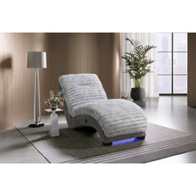 Dominic Nickel/Grey 36 Chaise With Usb