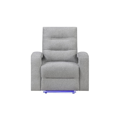 U6611 Grey 15 Power Recliner With Led
