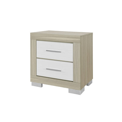 Emma Natural/White Nightstand