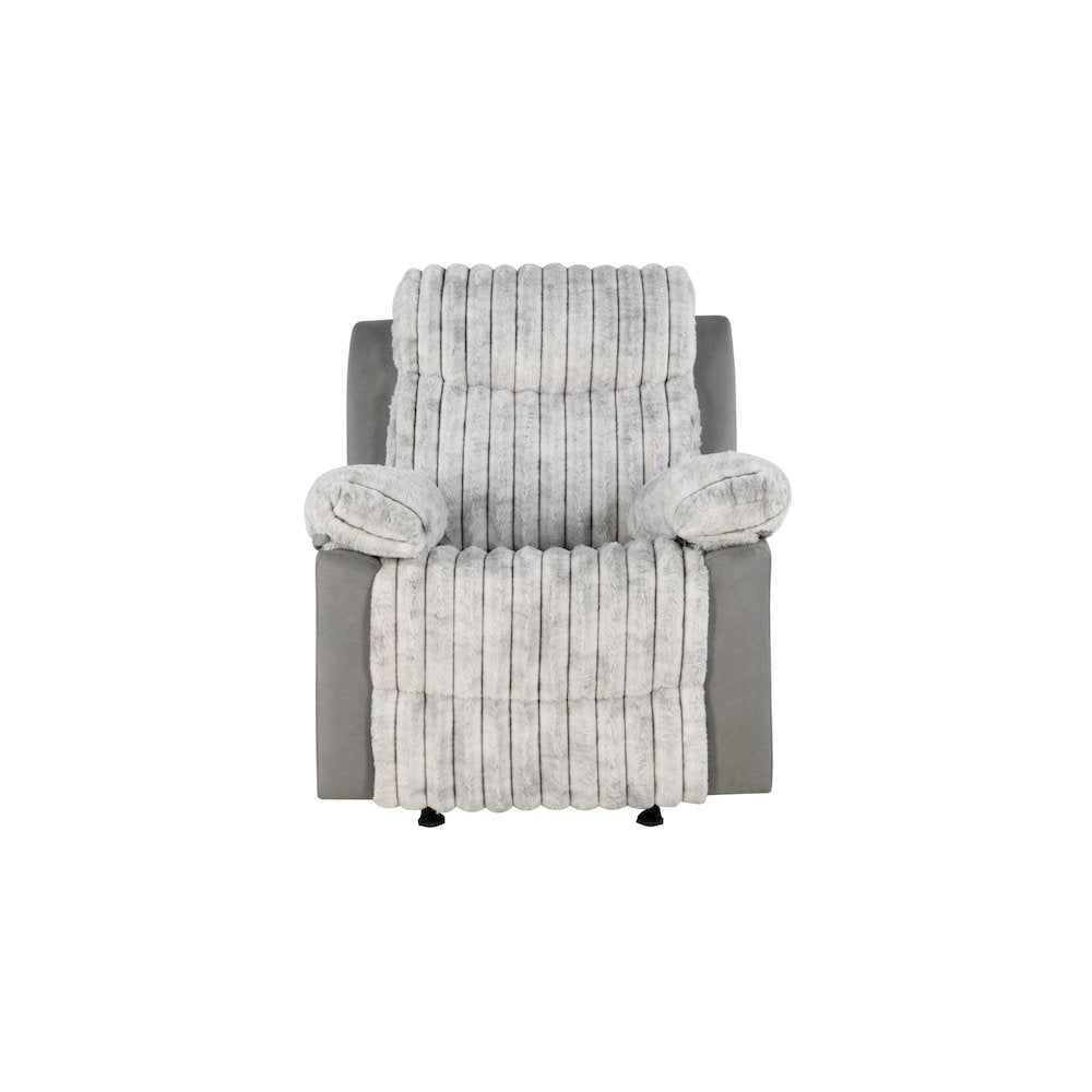 U6028 Grey Glider Recliner