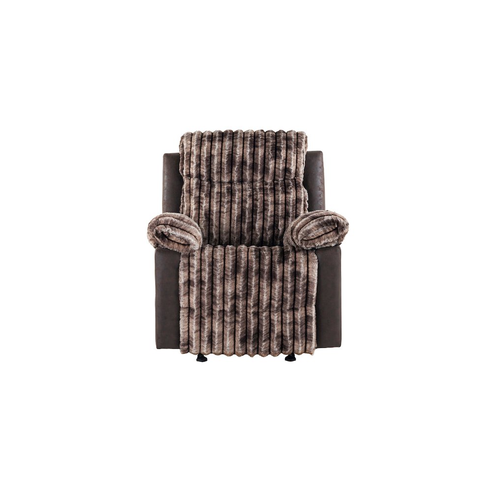 U6028 Brown Glider Recliner