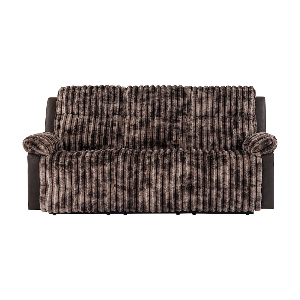 U6028 Brown Reclining Sofa