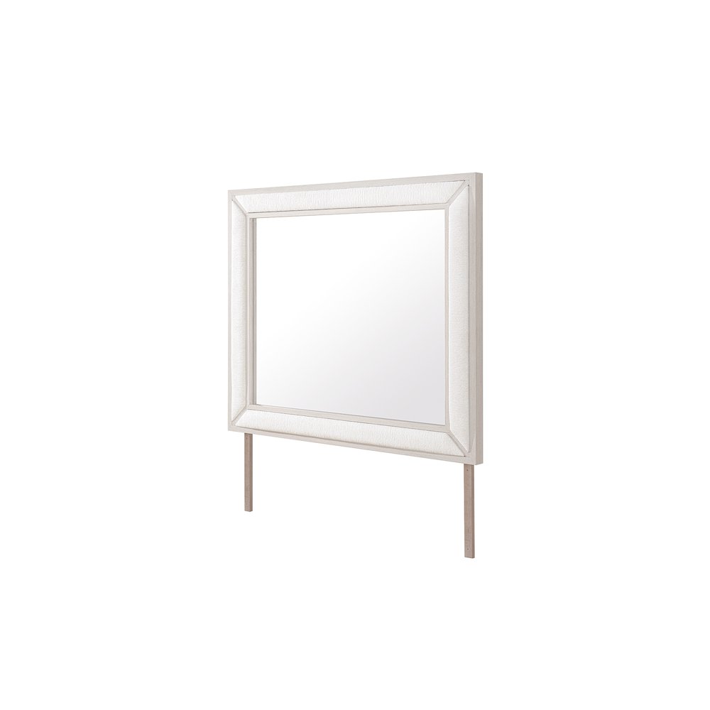 Clara Beige Upholstered Mirror