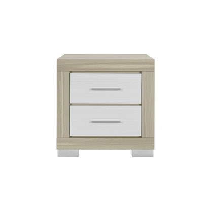 Emma Natural/White Nightstand