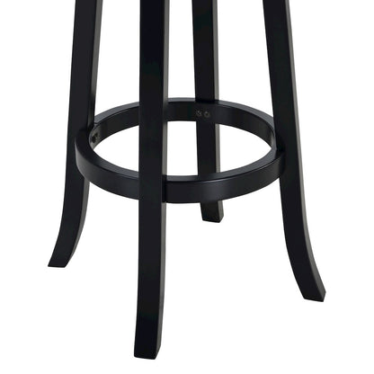 Augusta Swivel Extra Tall Bar Stool - Black