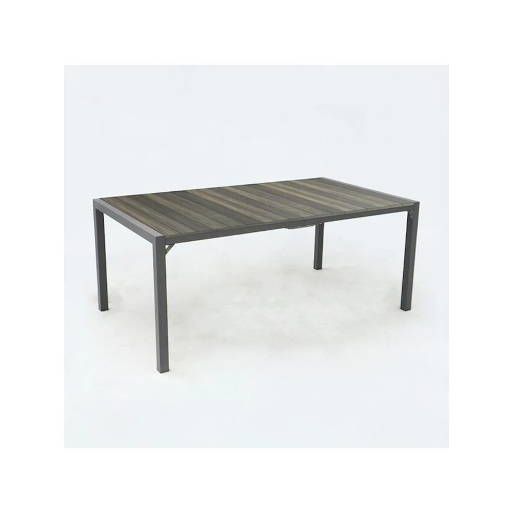 3 Place Grey Outdoor Aluminum Round Patio Dining Table and Stackable Chairs Set