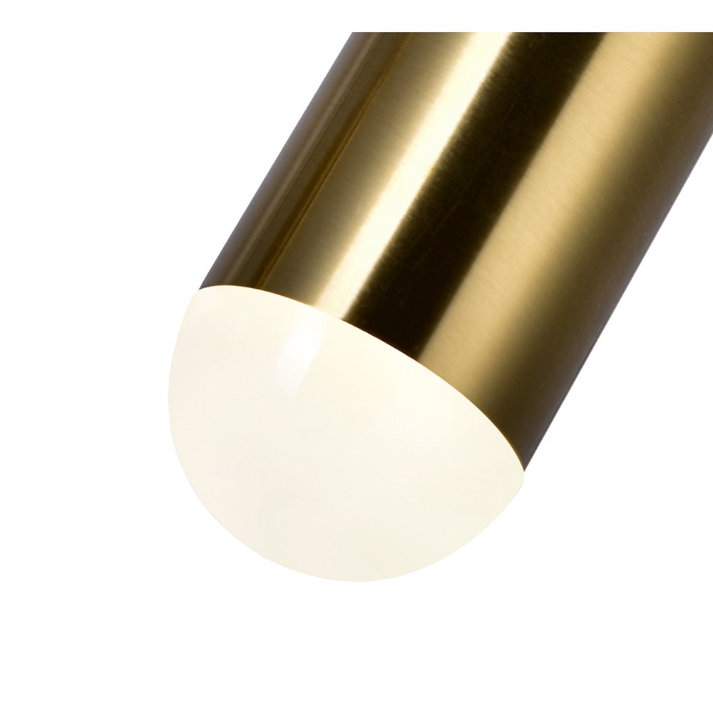 Chime LED Island/Pool Table Chandelier With Brass Finish