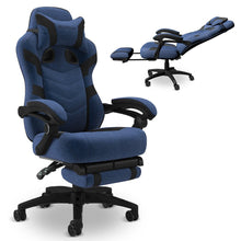 110 Pro Ergonomic Office/Gaming  Chair, Lumbar Support, Headrest, Blue Fabric
