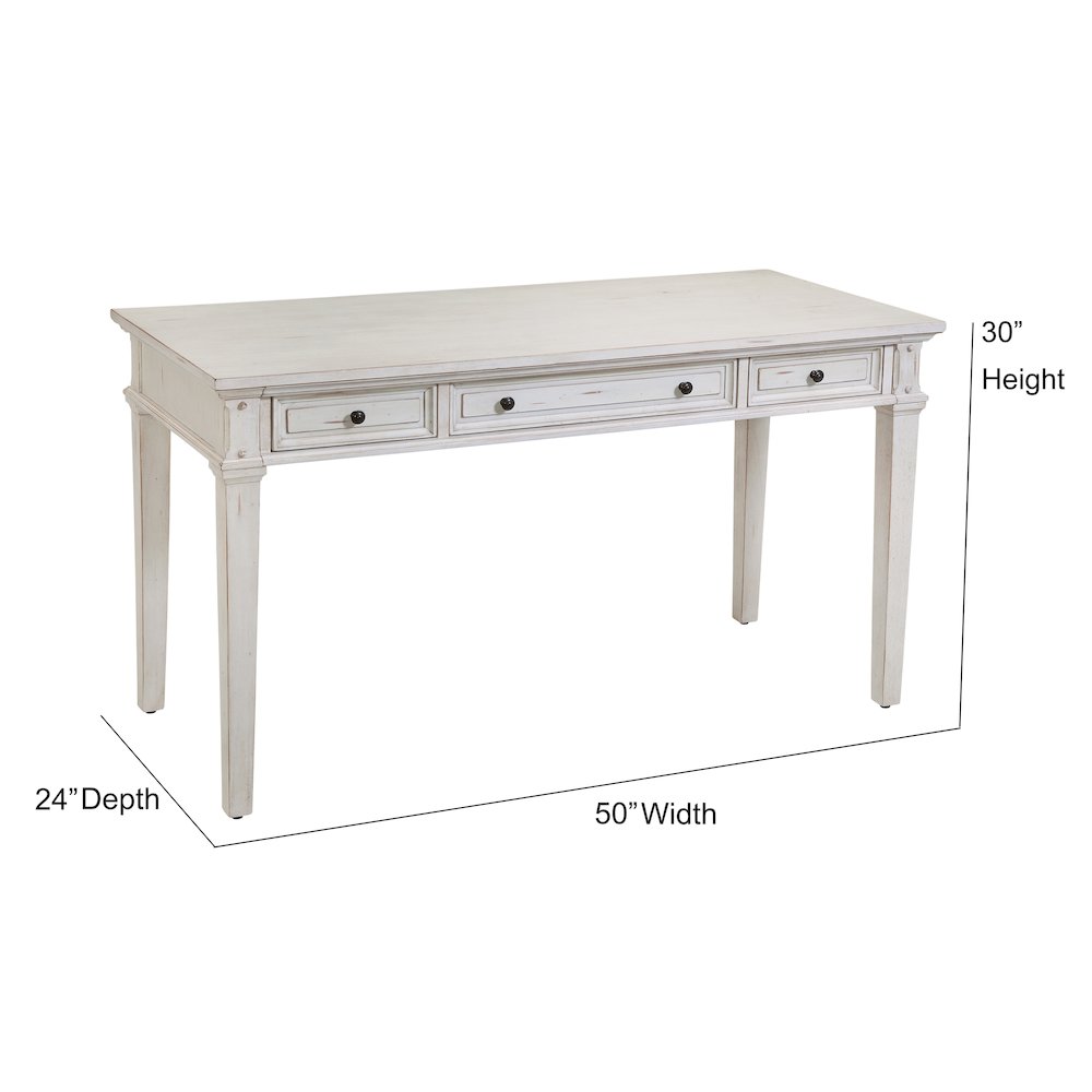 Sedona 54" Writing Desk - Cobblestone White