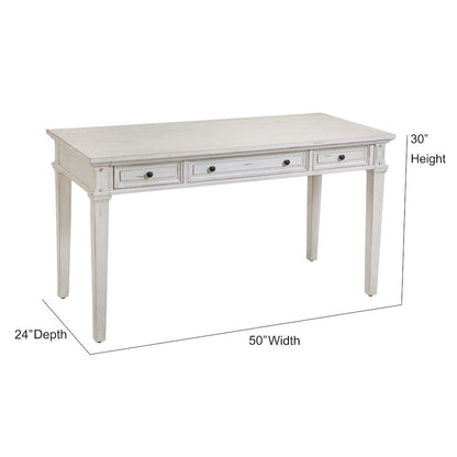Sedona 54" Writing Desk - Cobblestone White