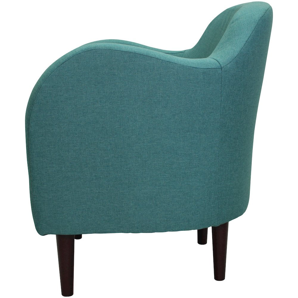 Julian Mid Century Arm Chair - Caribbean Blue