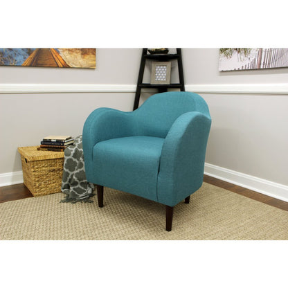 Julian Mid Century Arm Chair - Caribbean Blue