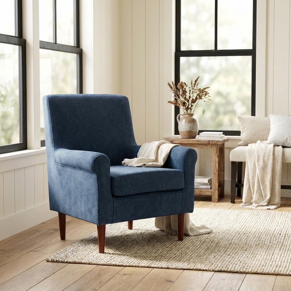 Ellis Lounge Chair  - Chloe Indigo