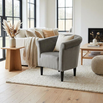 Savannah Club Chair - Elizabeth Platinum