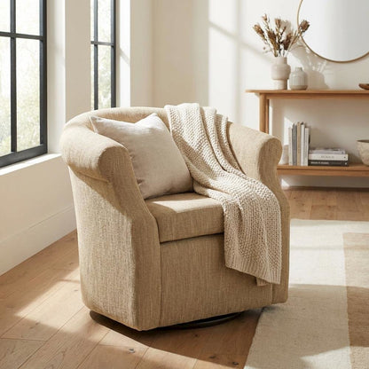 Nikole Swivel Chair  - Hampden Oatmeal