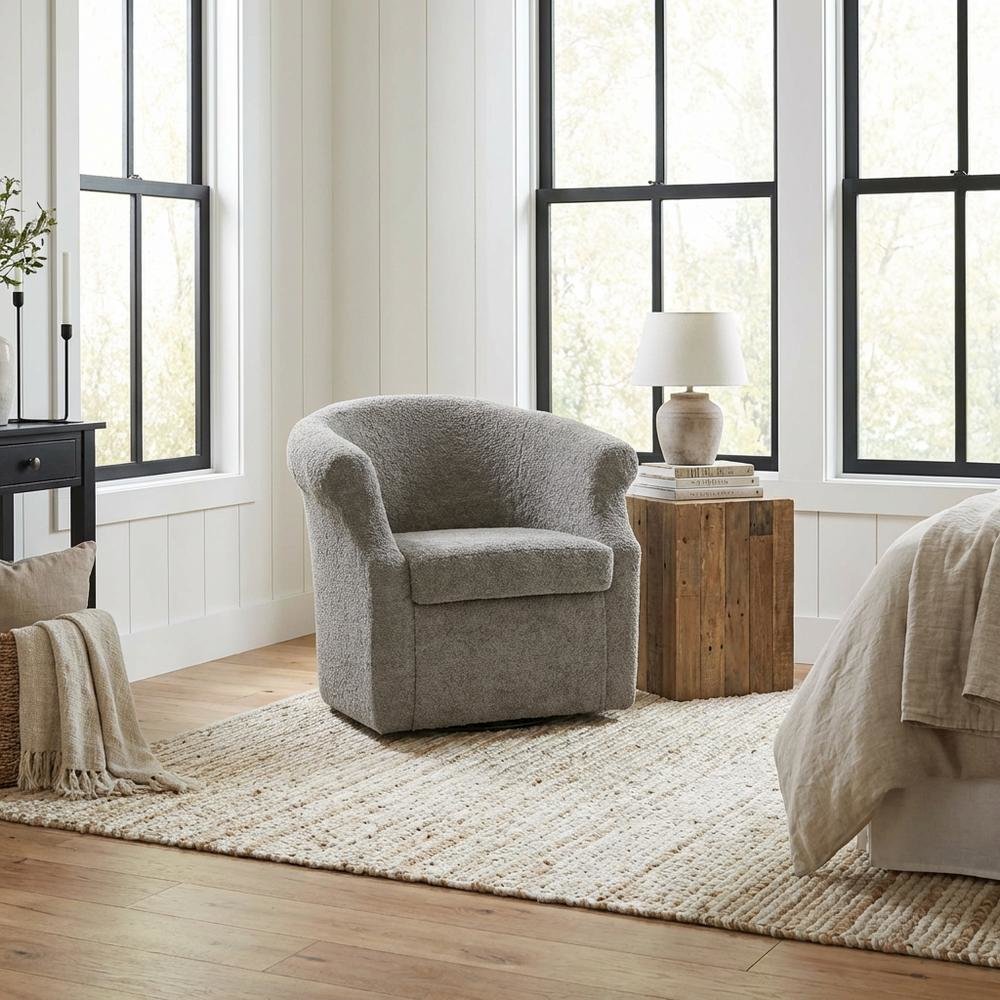 Nikole Swivel Chair  - Oslo Pewter