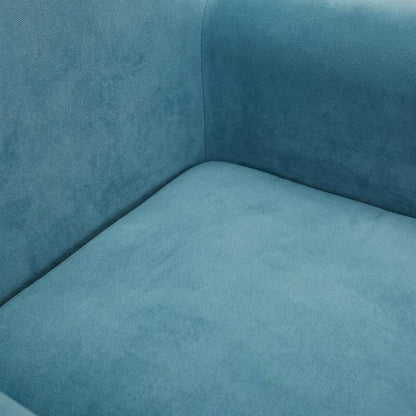 Ellis Rolled Arm Lounge Chair - Teal