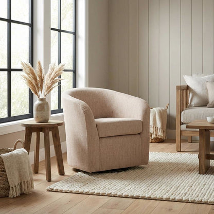 Tub Swivel Chair  - Hampden Blush Pink
