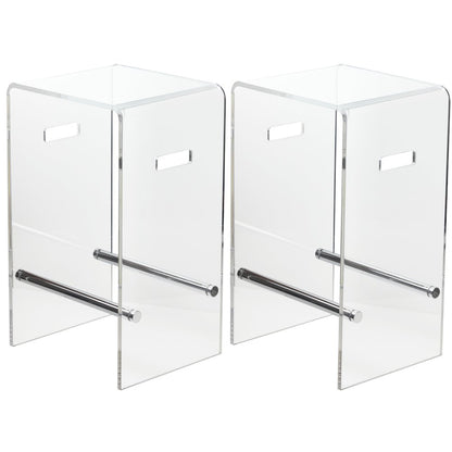 Nesting Barstools in Chrome - Set of 2