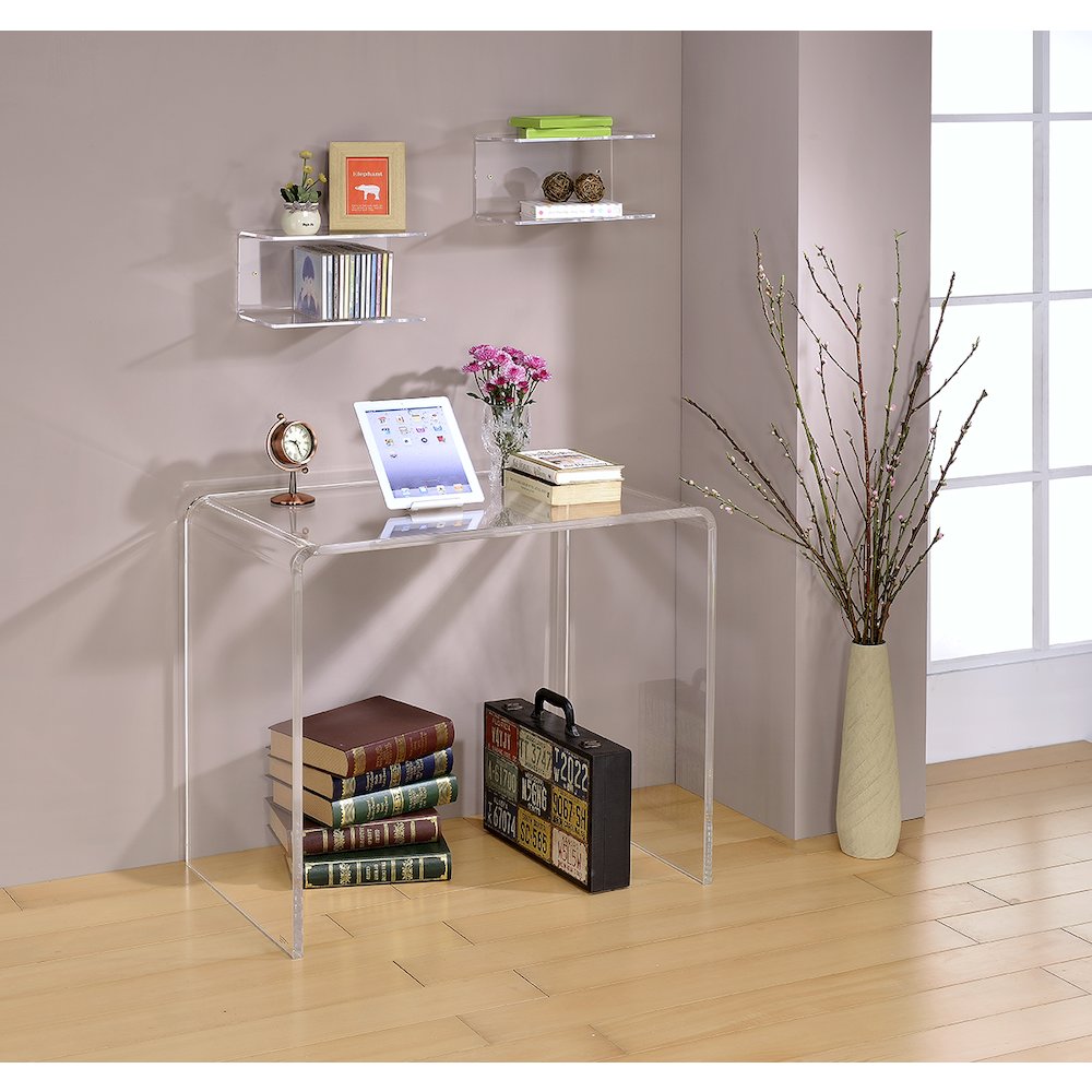 Clear Lucite Acrylic Student Desk Writing Study Table