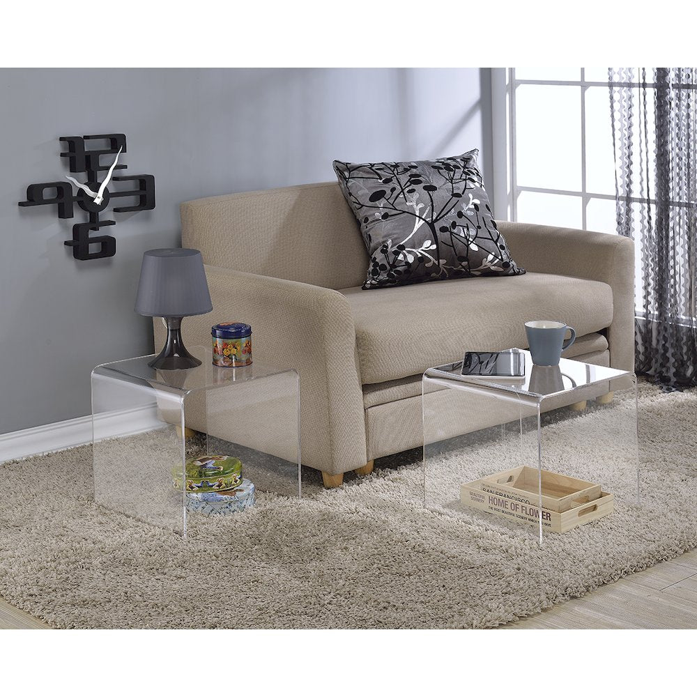 Acrylic Cocktail Tables - Set of 2