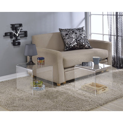 Acrylic Cocktail Tables - Set of 2