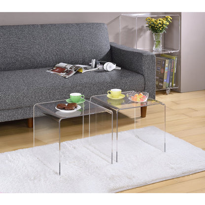 Acrylic Cocktail Tables - Set of 2