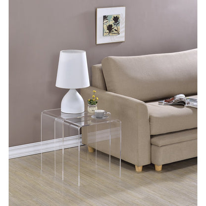 Acrylic Nesting Tables - Set of 2