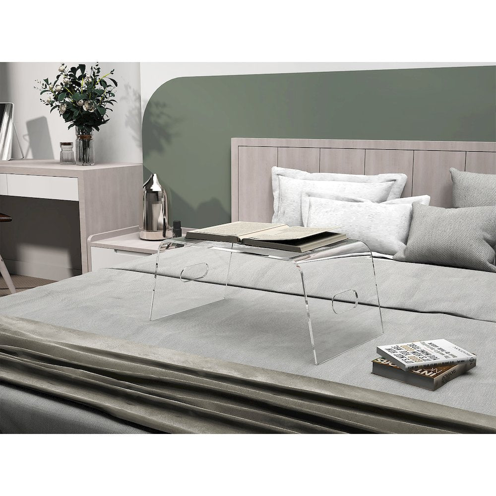 Clear Lucite Acrylic Bed Tray Laptop Breakfast Table