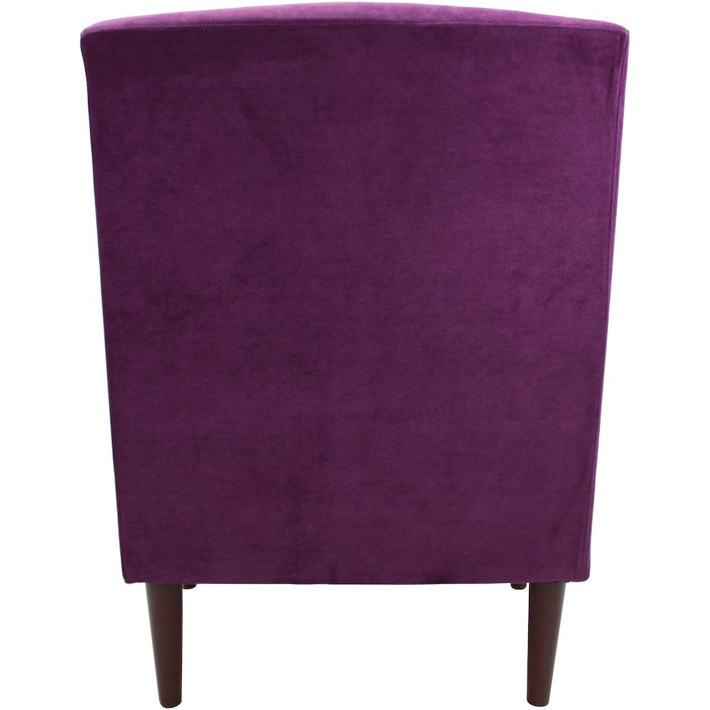 Ellis Rolled Arm Lounge Chair - Purple