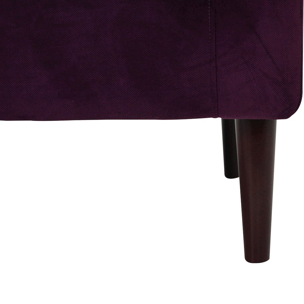 Ellis Rolled Arm Lounge Chair - Purple
