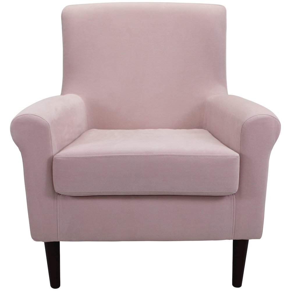 Ellis Rolled Arm Lounge Chair - Pink