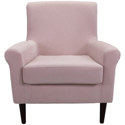 Ellis Rolled Arm Lounge Chair - Pink