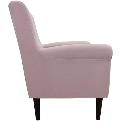 Ellis Rolled Arm Lounge Chair - Pink