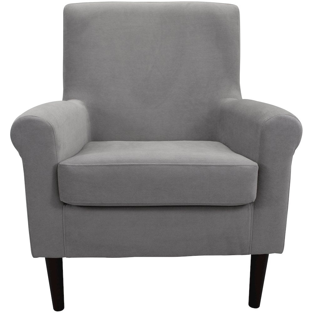 Ellis Rolled Arm Lounge Chair - Gray