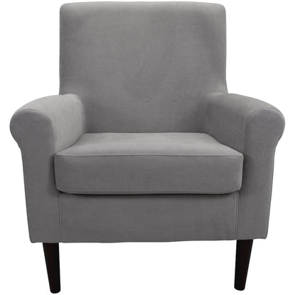 Ellis Rolled Arm Lounge Chair - Gray