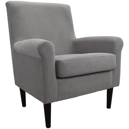 Ellis Rolled Arm Lounge Chair - Gray