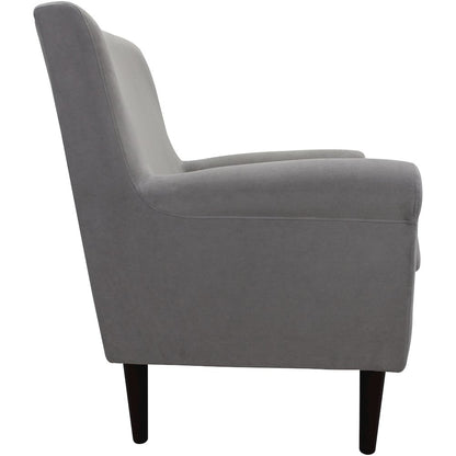 Ellis Rolled Arm Lounge Chair - Gray