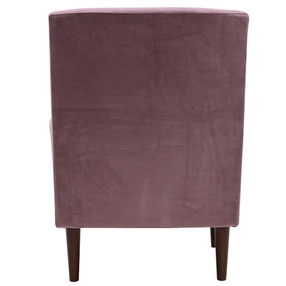 Ellis Rolled Arm Lounge Chair - Mauve