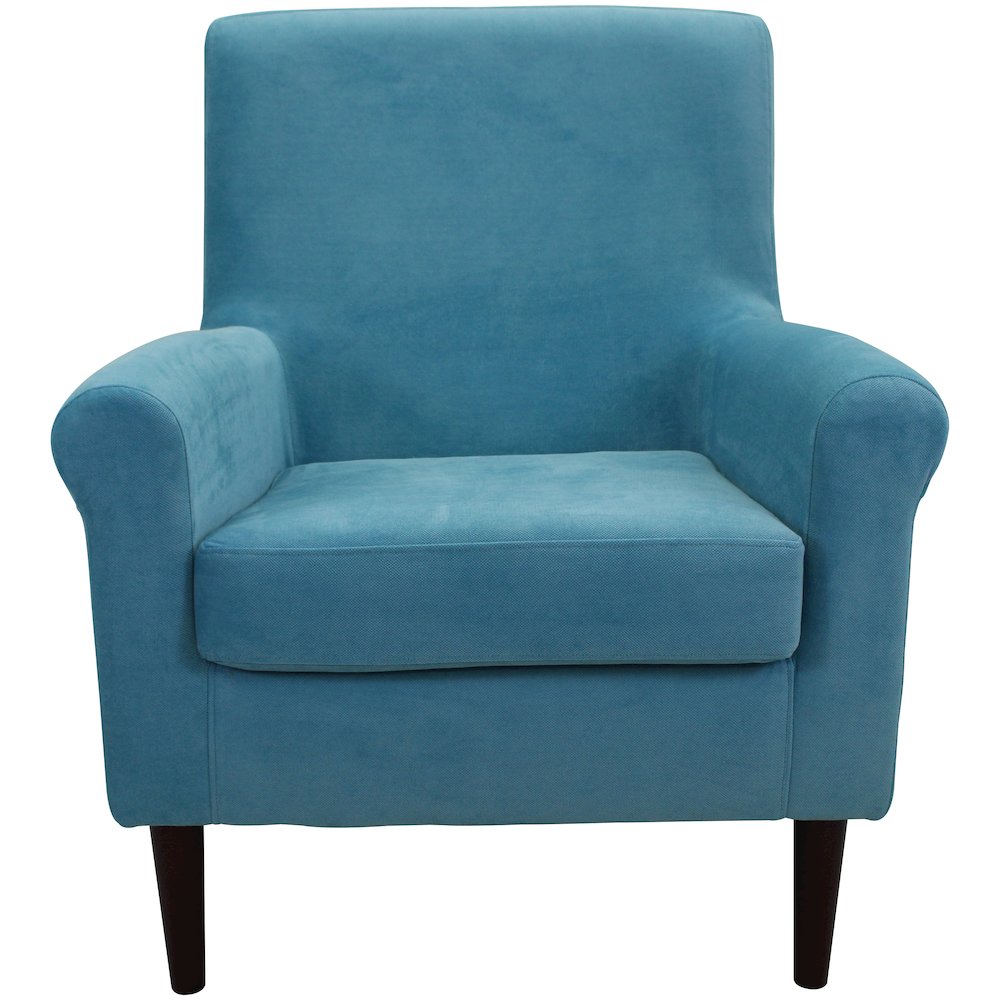 Ellis Rolled Arm Lounge Chair - Teal