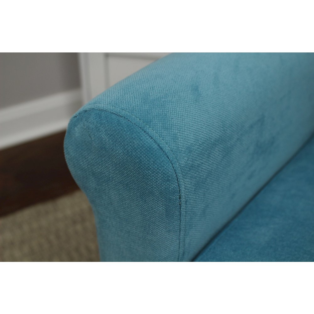 Ellis Rolled Arm Lounge Chair - Teal