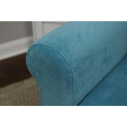 Ellis Rolled Arm Lounge Chair - Teal