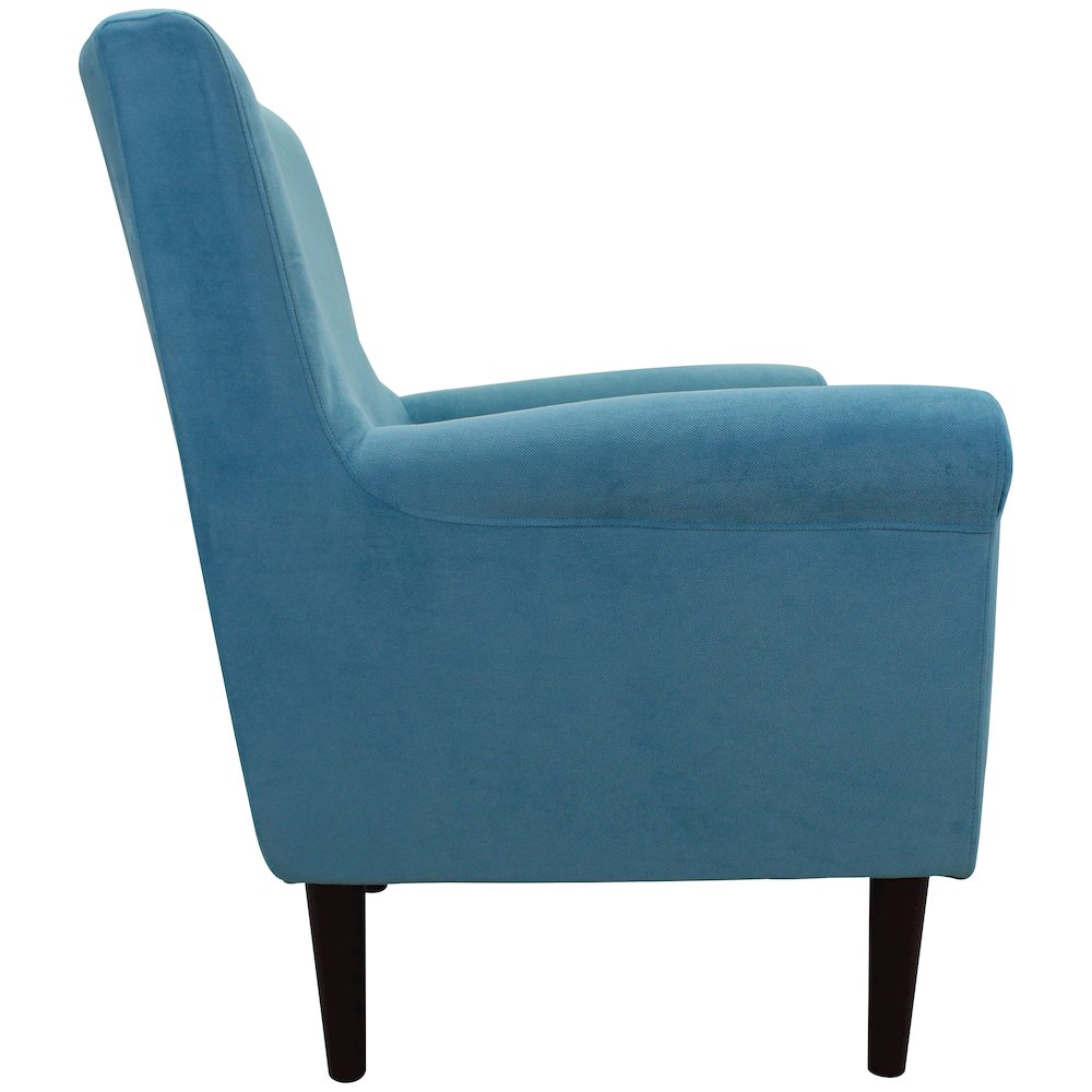 Ellis Rolled Arm Lounge Chair - Teal