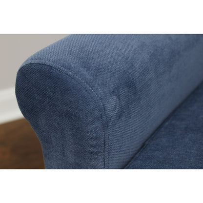 Ellis Rolled Arm Lounge Chair - Blue