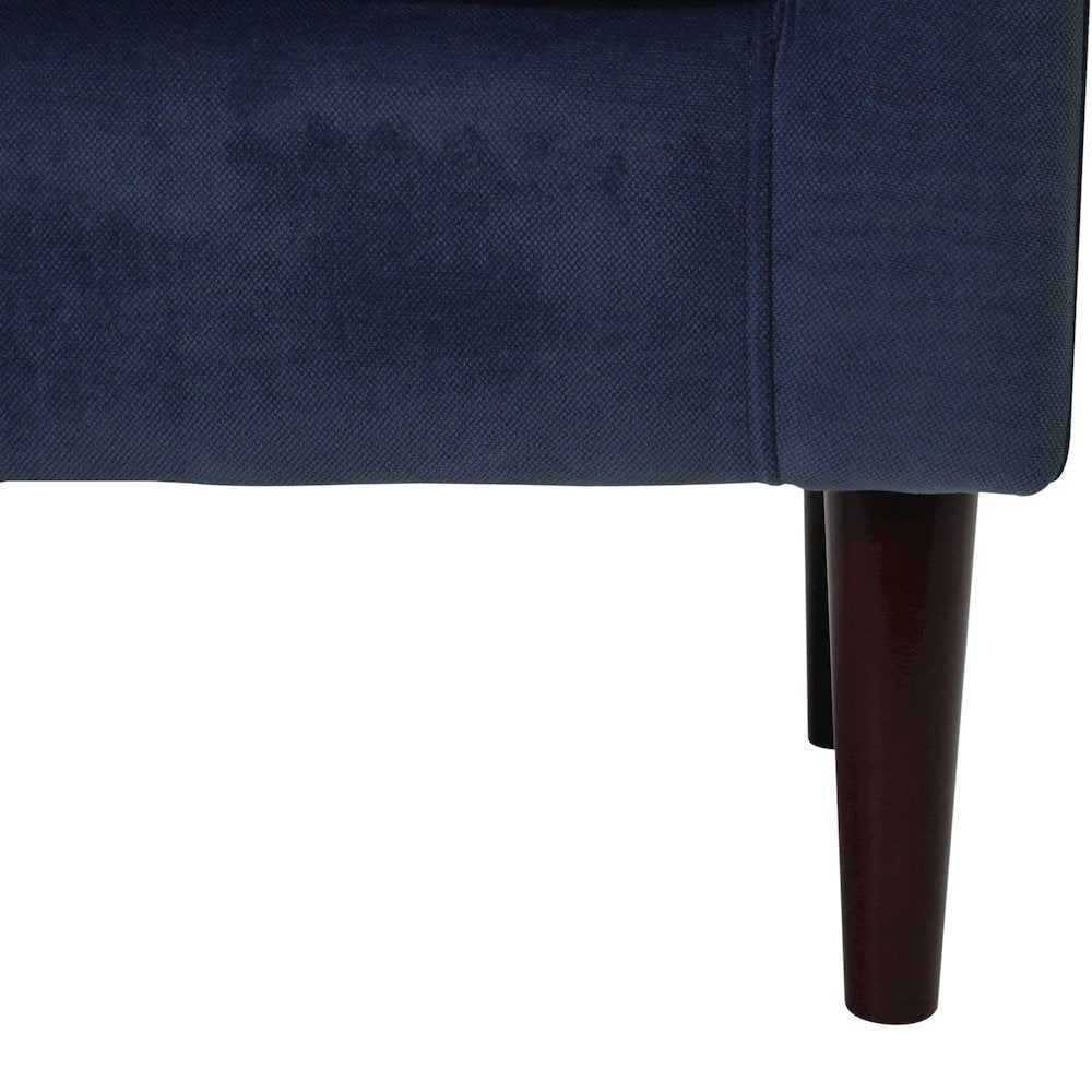 Ellis Rolled Arm Lounge Chair - Blue