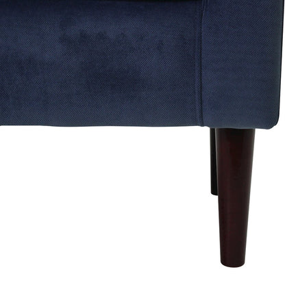 Ellis Rolled Arm Lounge Chair - Blue