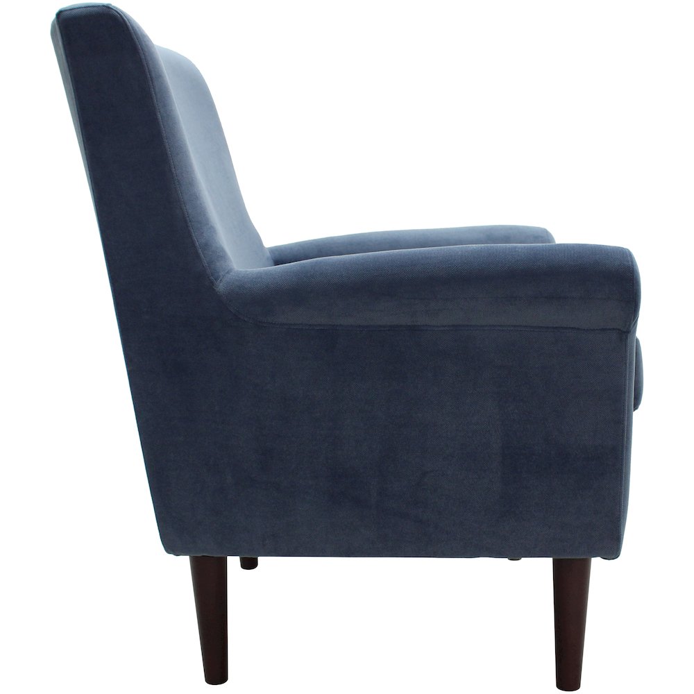 Ellis Rolled Arm Lounge Chair - Blue