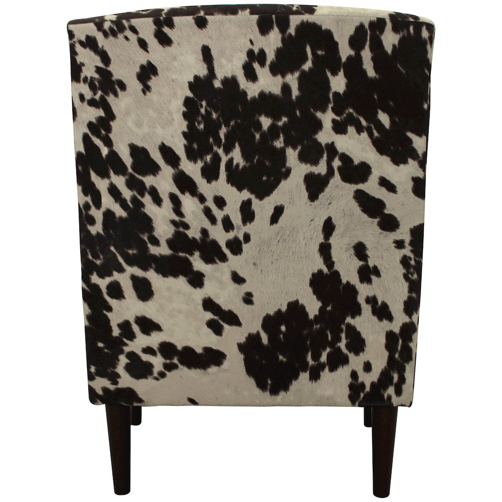 Ellis Rolled Arm Lounge Chair - Cowhide Brown