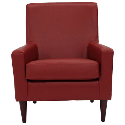 Emma Arm Chair - Leatherette Red
