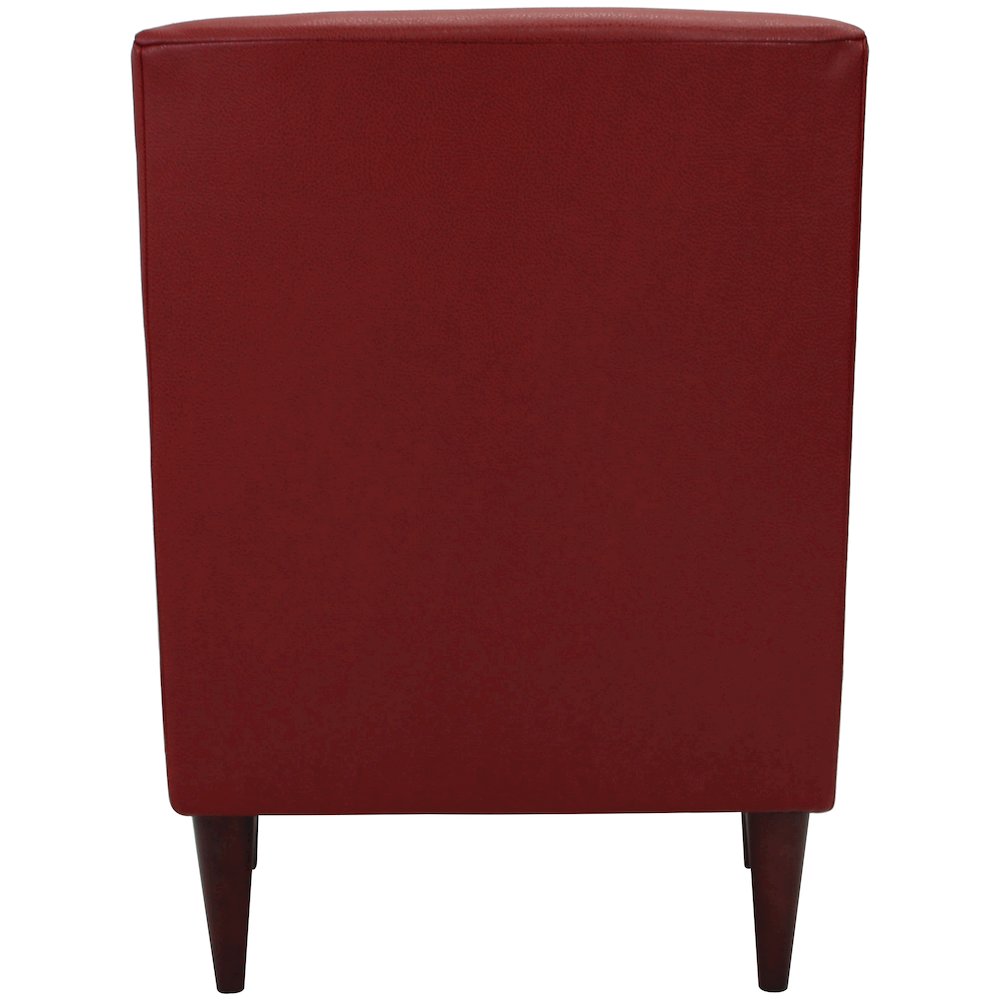 Emma Arm Chair - Leatherette Red